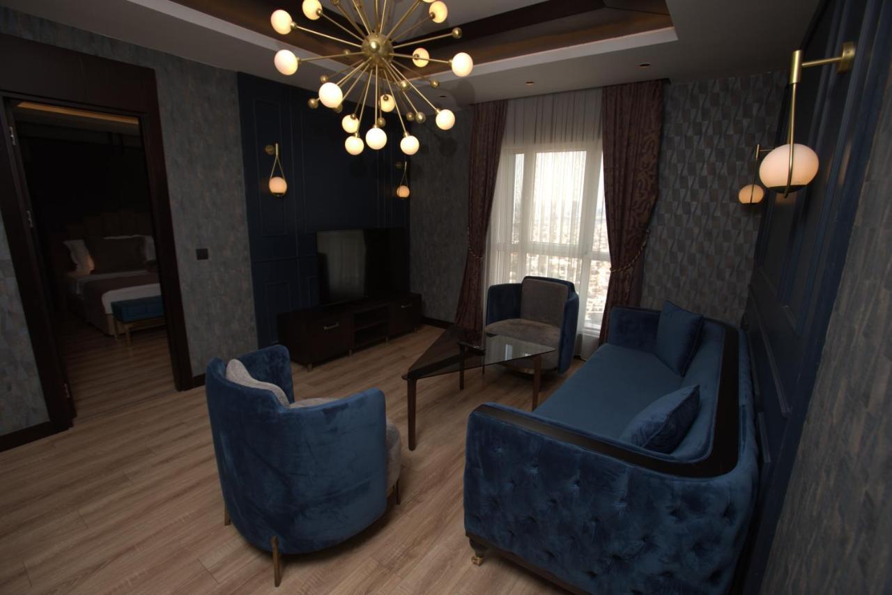 The Green Park Gaziantep Eksteriør billede A 3D rendering of a living room